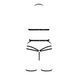 Комплект белья Passion Exclusive MORGAN SET OpenBra L/XL, black, стрэпы, трусики, лиф, пояс PS23901 фото 6
