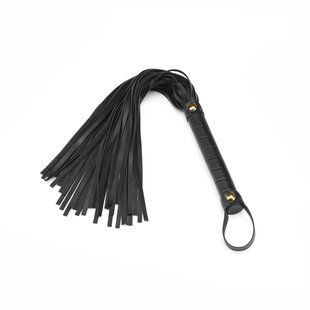 Флоггер Liebe Seele Black Organosilicon Flogger, 44 см, экокожа SO9488 фото