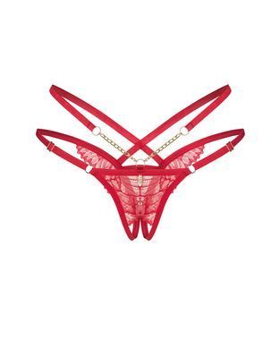 Трусики Obsessive Matildea crotchless thong L/XL SX3615 фото