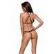 Портупея зі стреп з мереживом Passion Exclusive LORRY BRA L/XL, black PS27601 фото 2