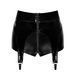 Шортики Noir Handmade F325 Glam, L, black, винил, высокая талия, крепления для чулок, с доступом SX0383 фото 6